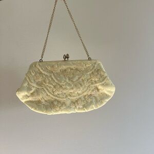 Vintage studded embellished clutch